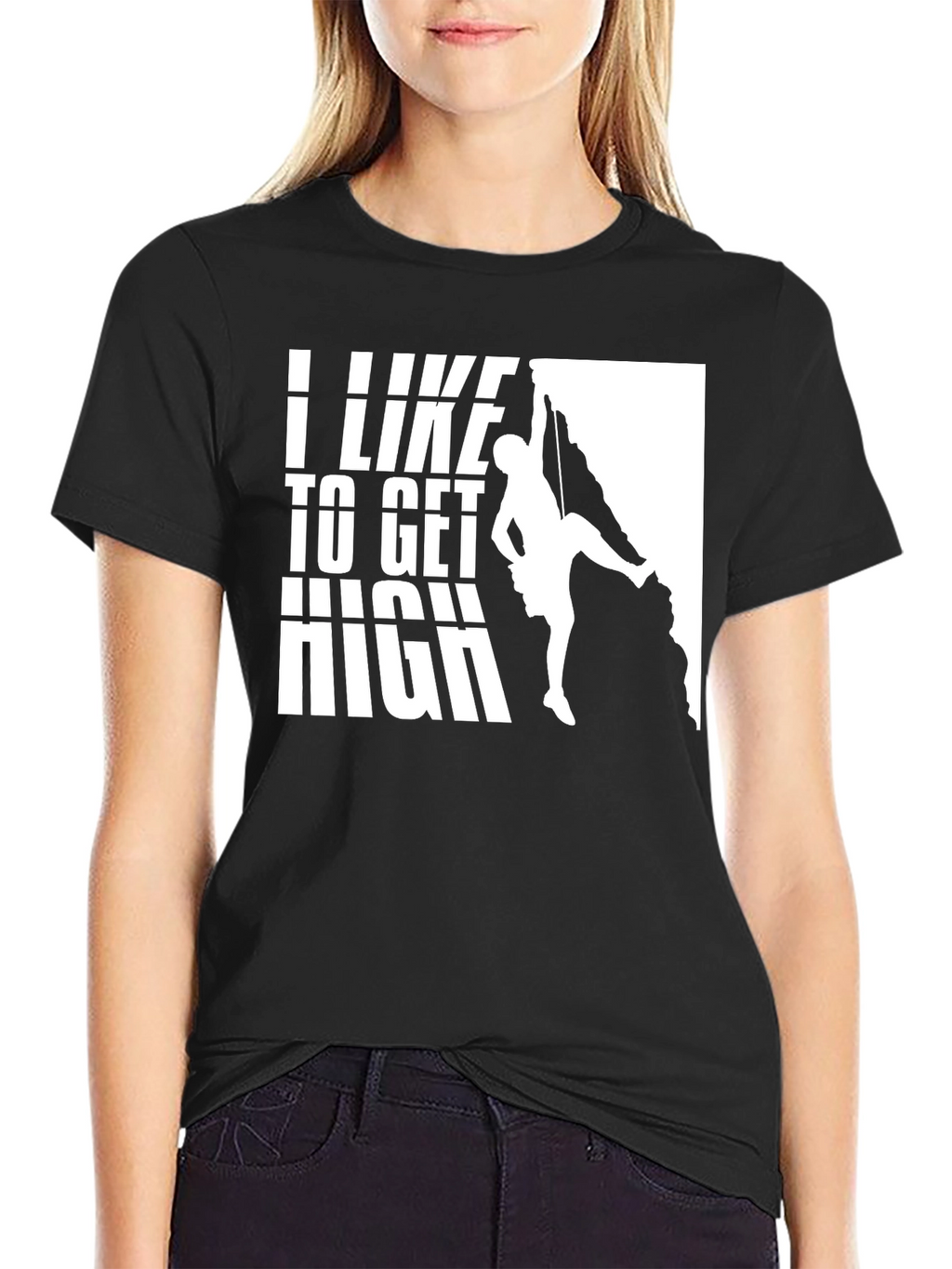 I Like To Get High Climbing Graphic T-Shirt