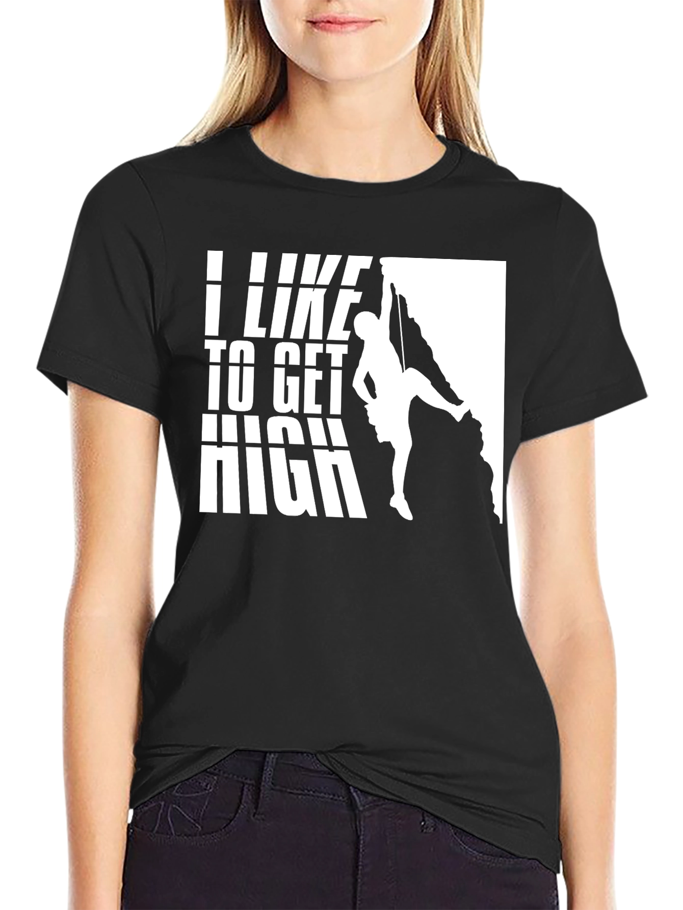 I Like To Get High Climbing Graphic T-Shirt