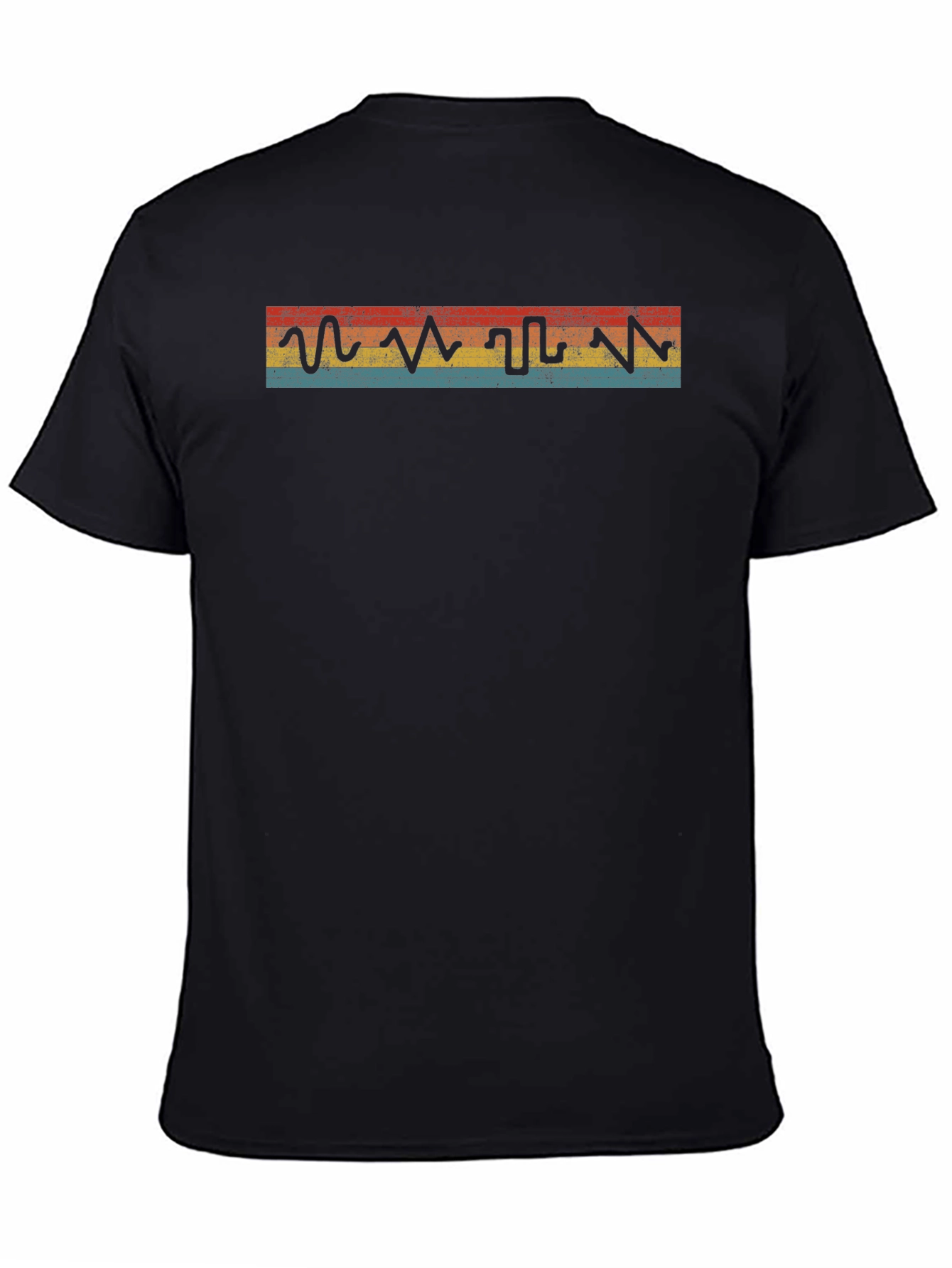 Retro Heartbeat Graphic Tee - Vintage Style T-Shirt