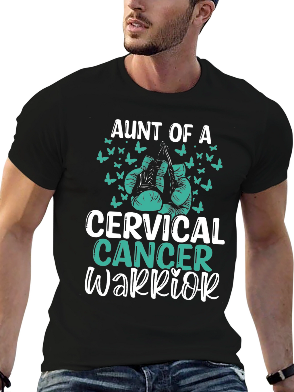 Aunt Of A Cervical Cancer Warrior T-Shirt