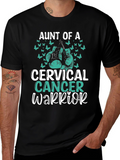 Aunt Of A Cervical Cancer Warrior T-Shirt