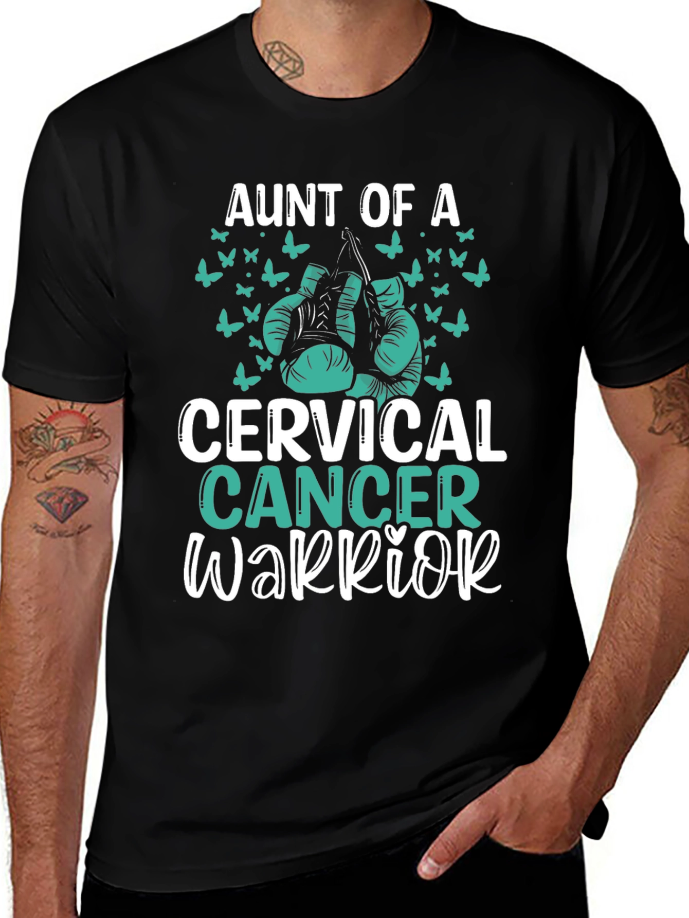 Aunt Of A Cervical Cancer Warrior T-Shirt