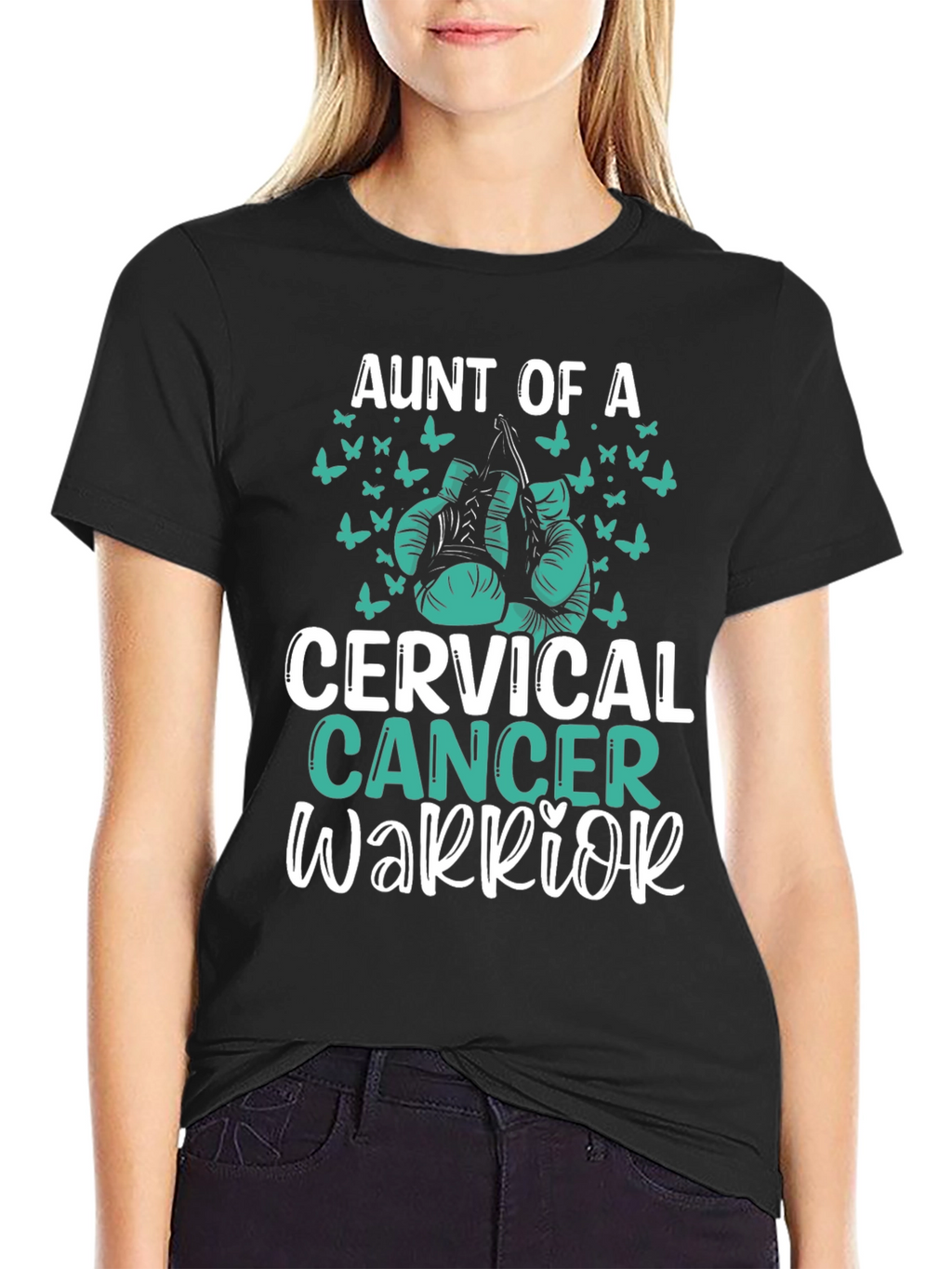 Aunt Of A Cervical Cancer Warrior T-Shirt