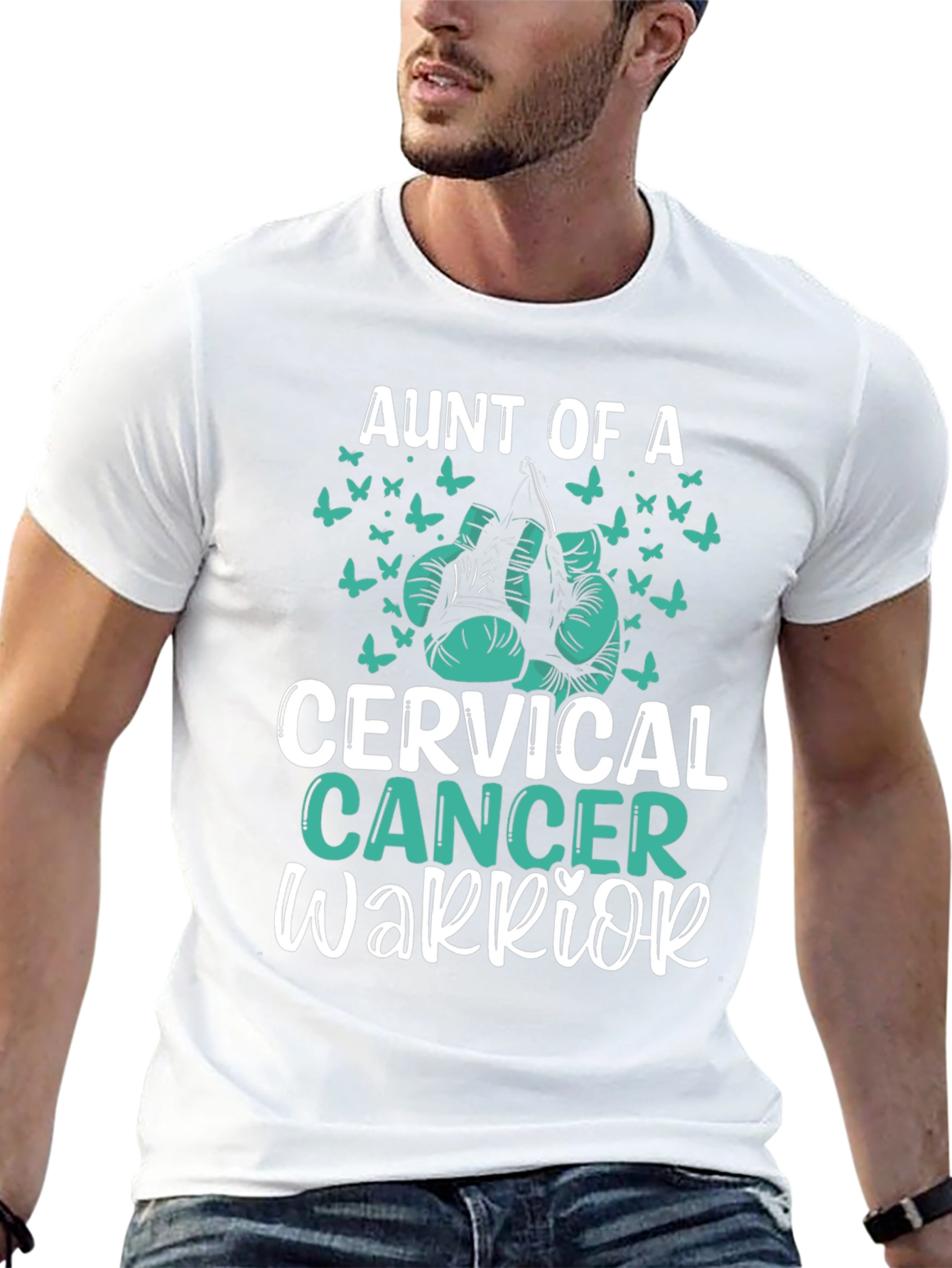 Aunt Of A Cervical Cancer Warrior T-Shirt