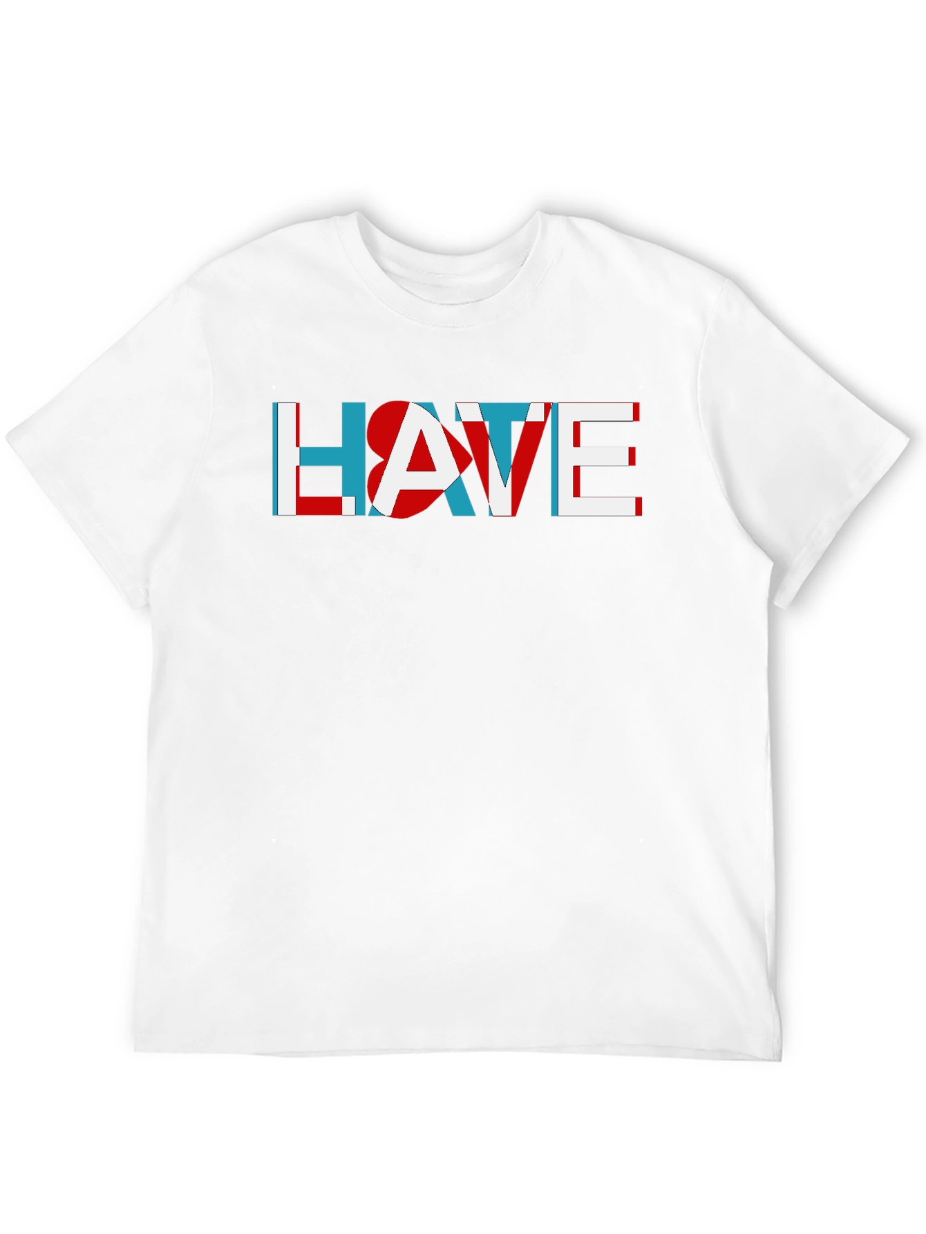 HATE Graphic Tee - Mens Soft Black T-Shirt