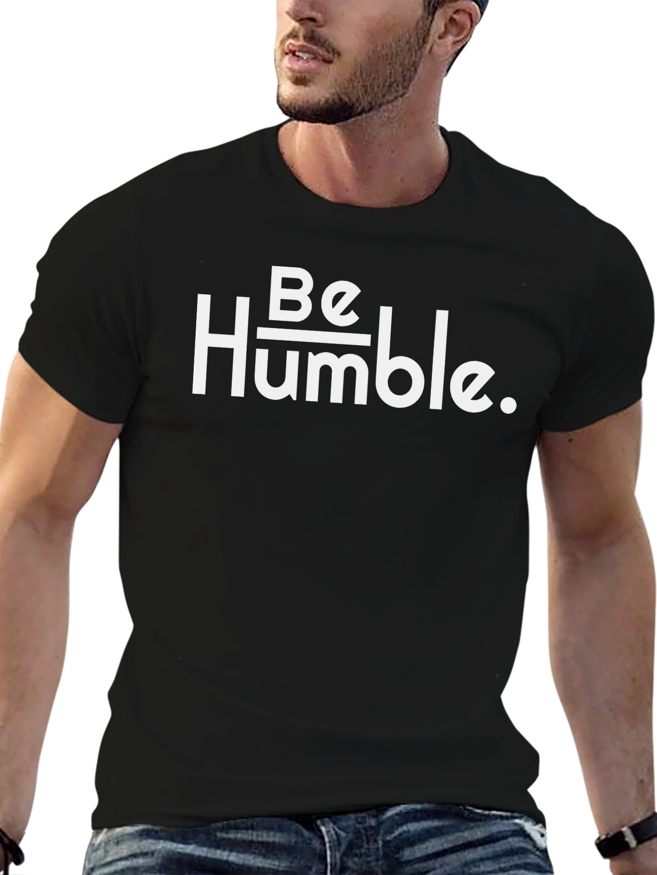 Be Humble Graphic Tee - Soft Black T-Shirt