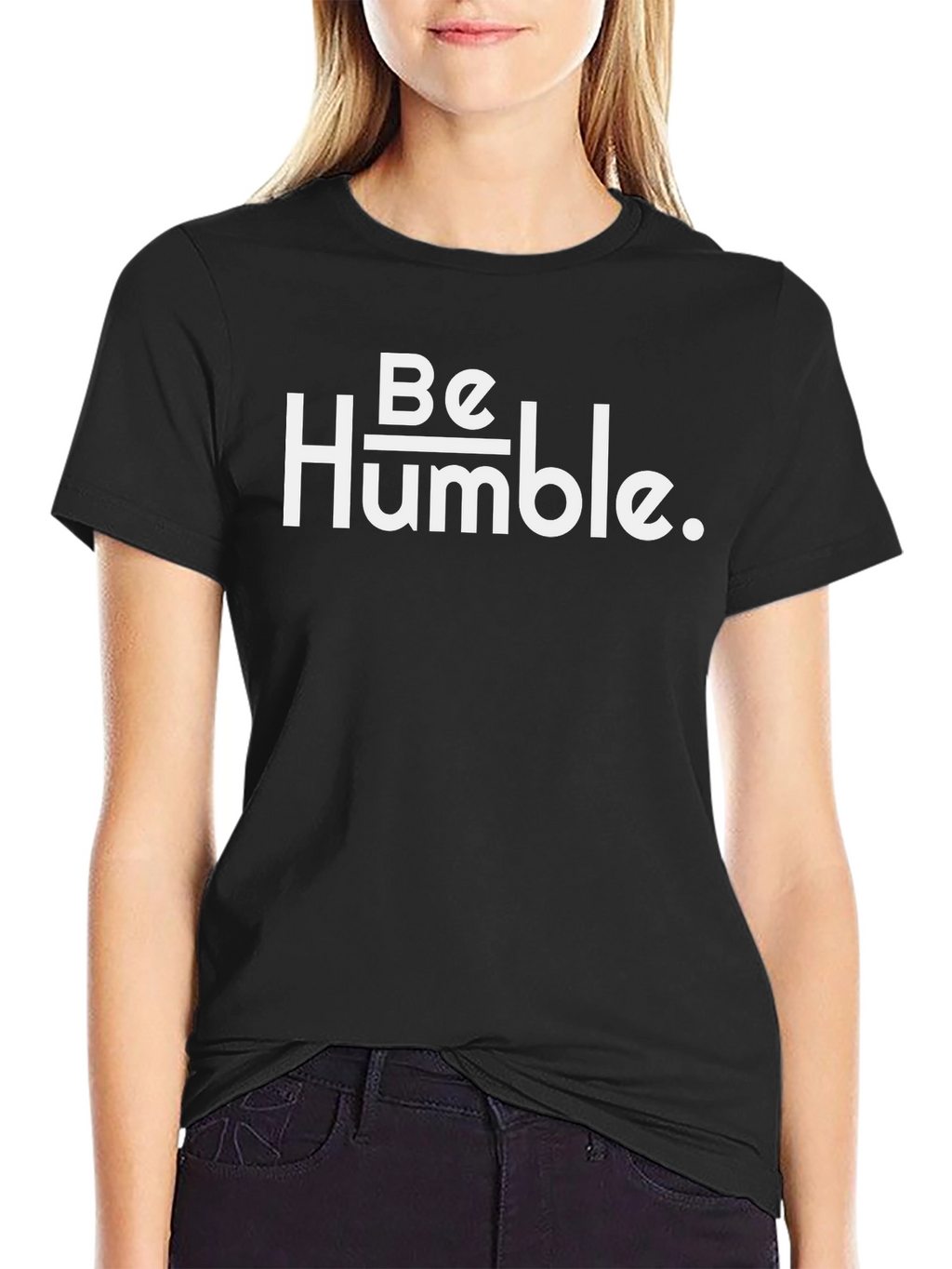 Be Humble Graphic Tee - Soft Black T-Shirt