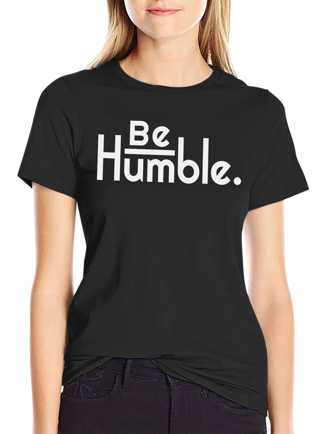 Be Humble Graphic Tee - Soft Black T-Shirt