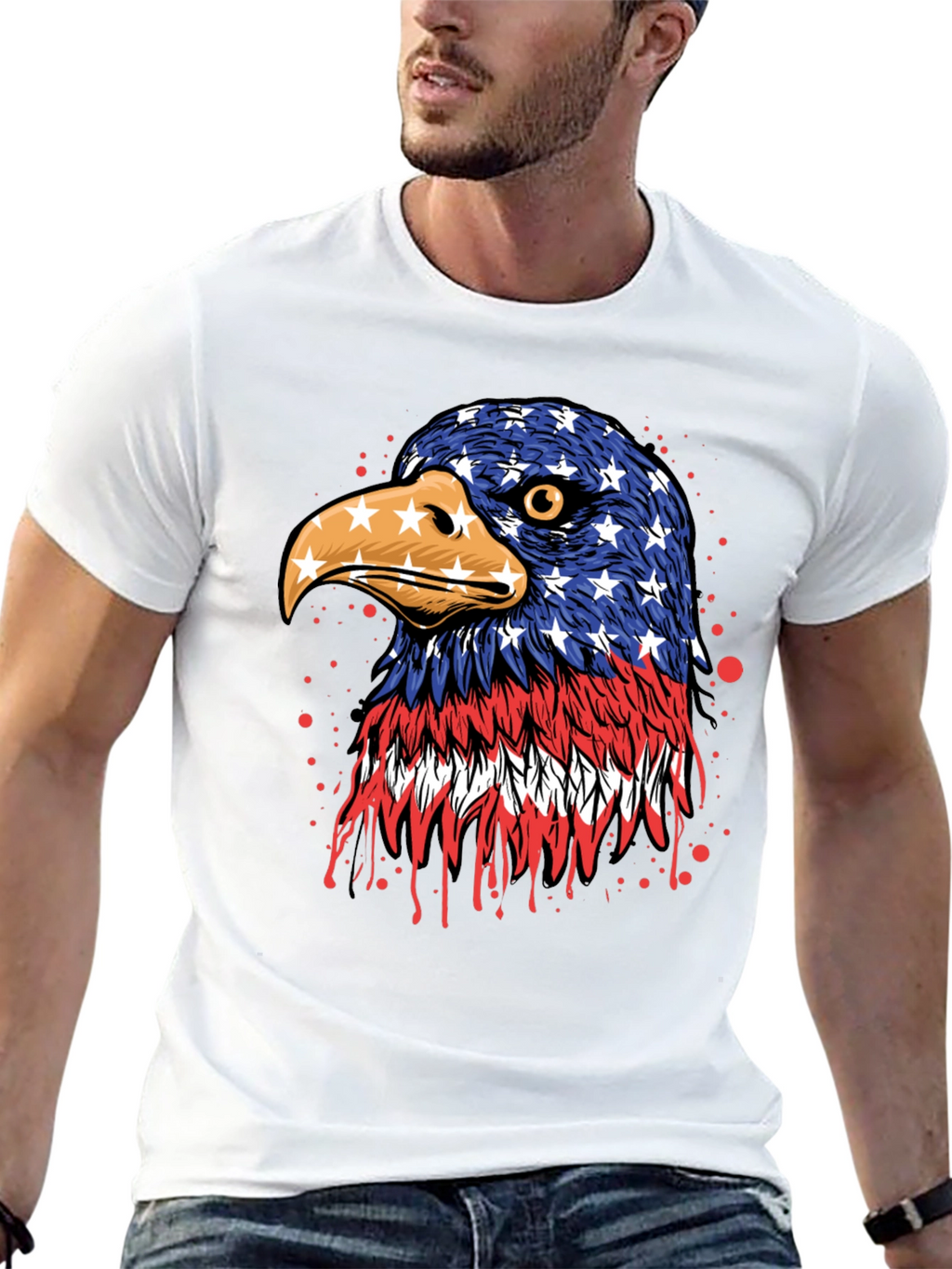 American Flag Eagle T-Shirt - Patriotic Pride
