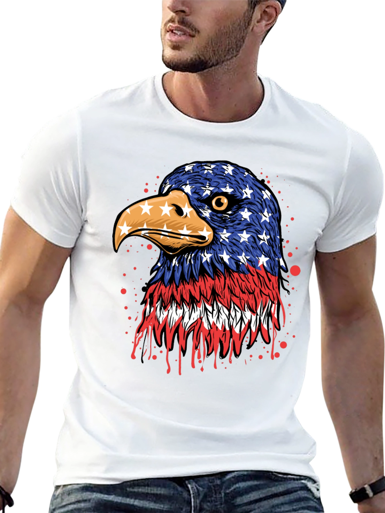 American Flag Eagle T-Shirt - Patriotic Pride