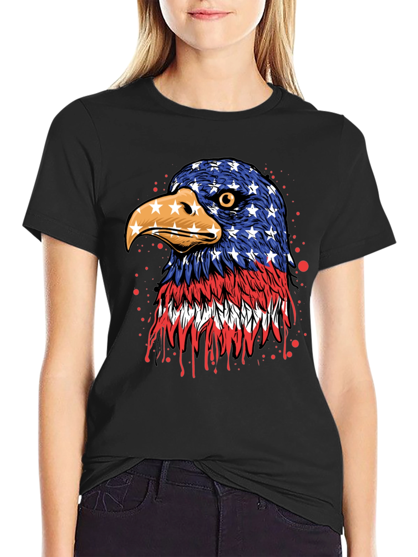 American Flag Eagle T-Shirt - Patriotic Pride