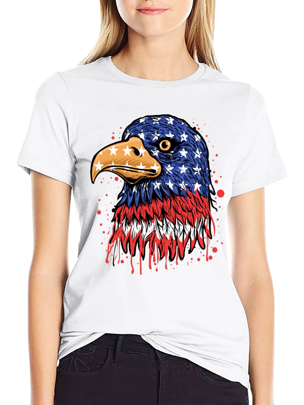 American Flag Eagle T-Shirt - Patriotic Pride