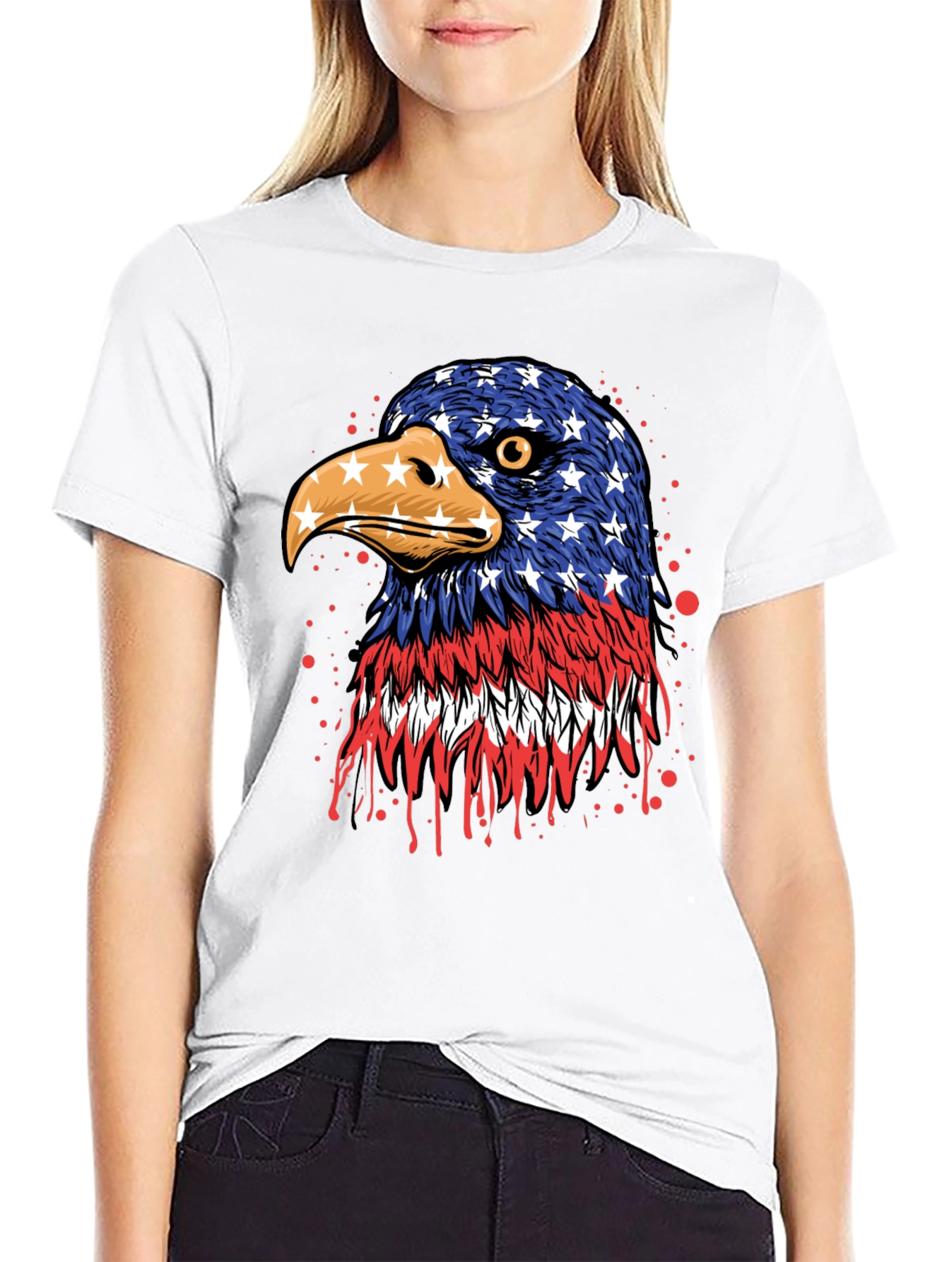 American Flag Eagle T-Shirt - Patriotic Pride