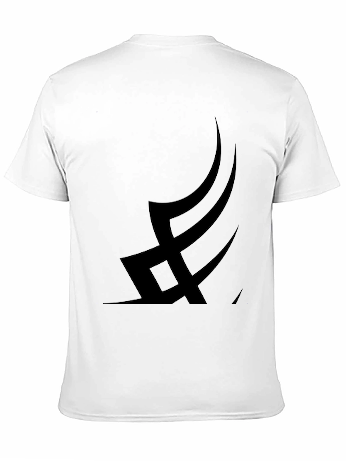 Modern Black Graphic Tee - Abstract Design