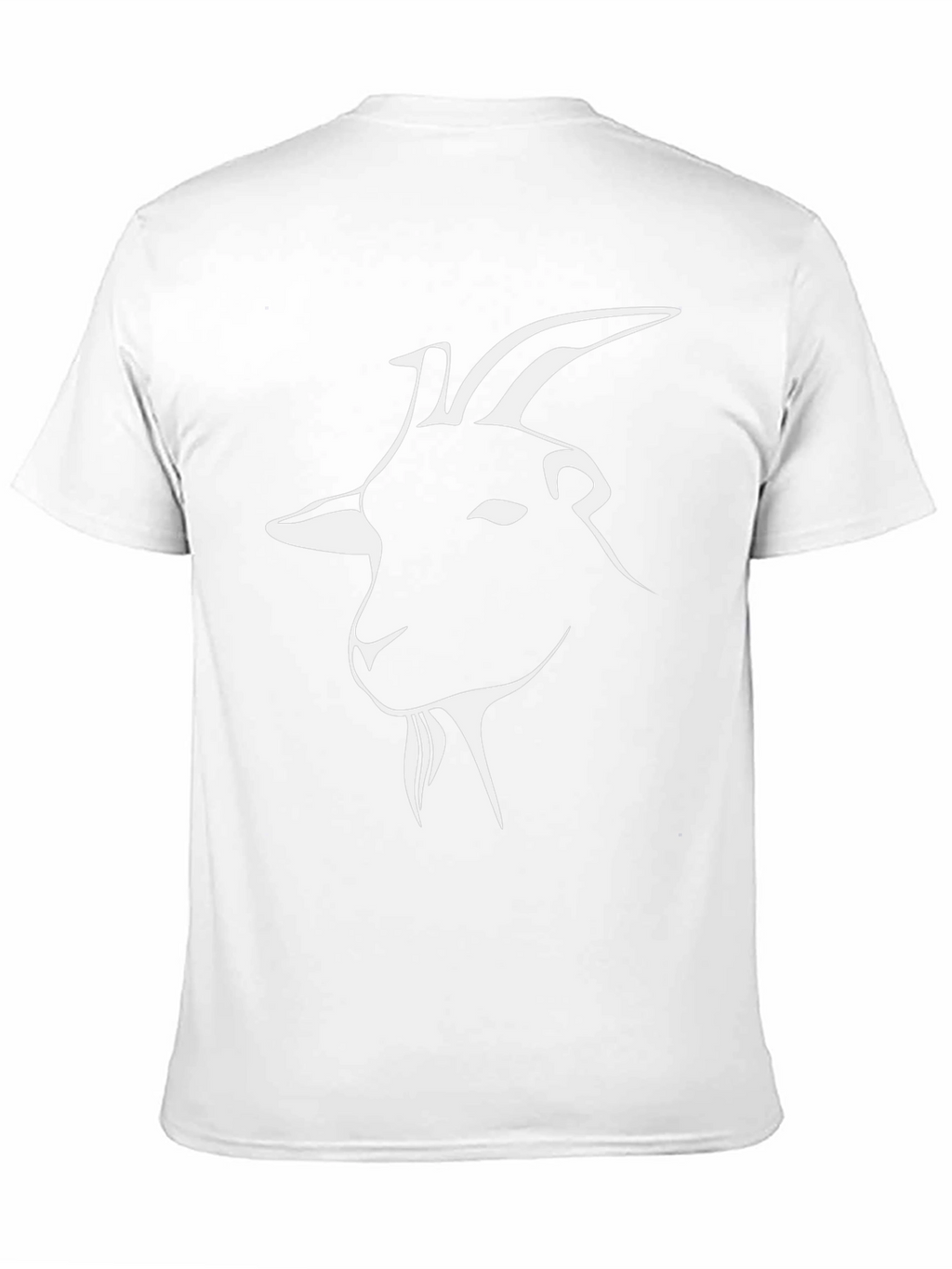 Goat Graphic Tee - Black Cotton Crew Neck