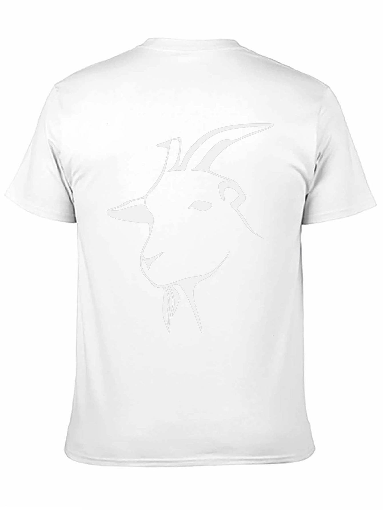 Goat Graphic Tee - Black Cotton Crew Neck