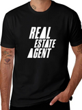 Real Estate Agent Graphic Tee - Black