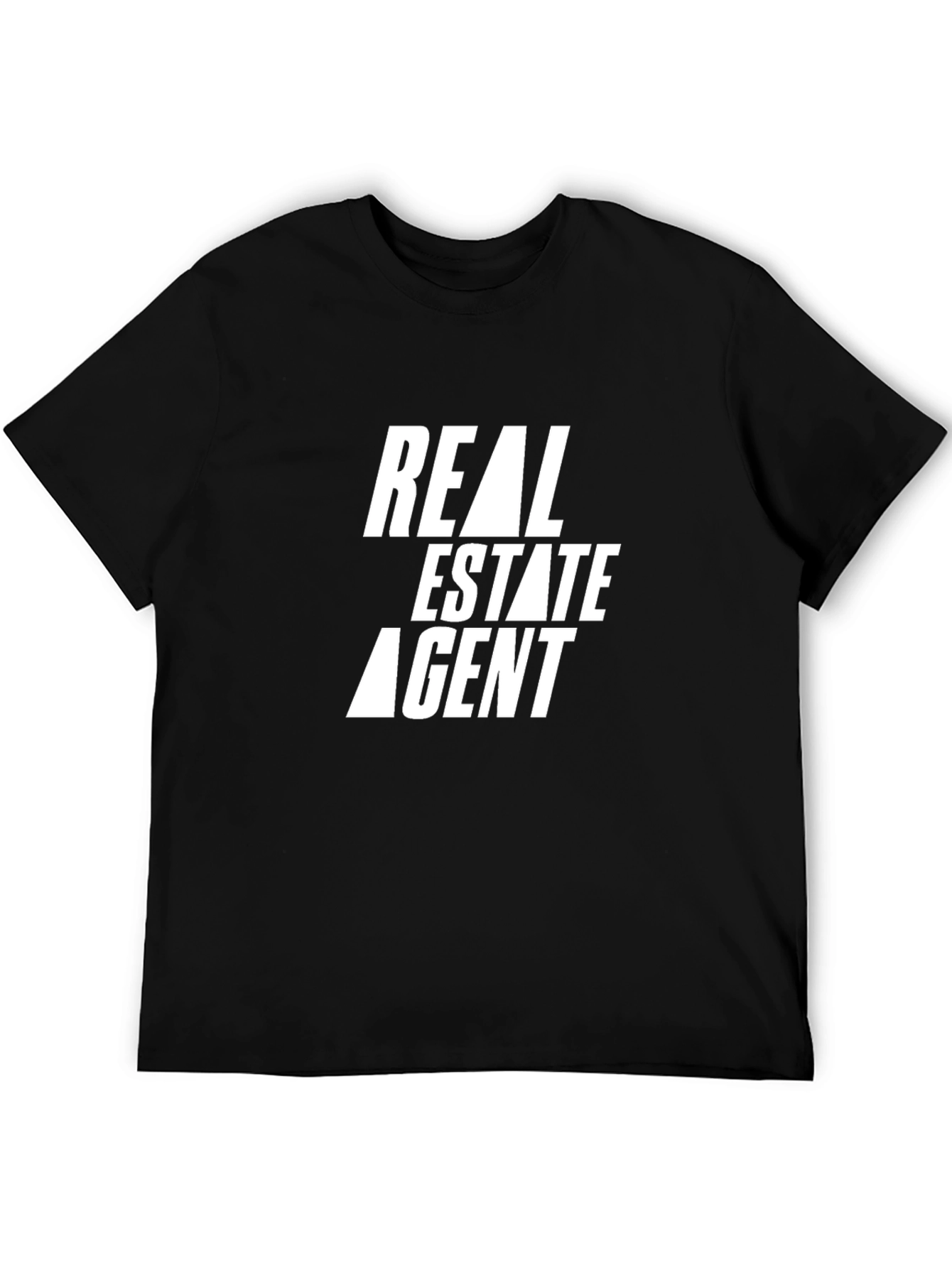 Real Estate Agent Graphic Tee - Black