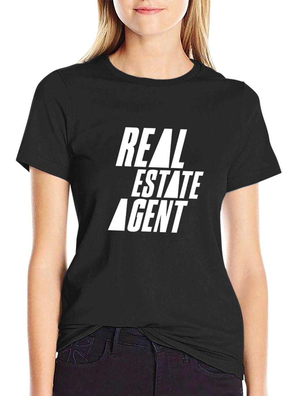 Real Estate Agent Graphic Tee - Black