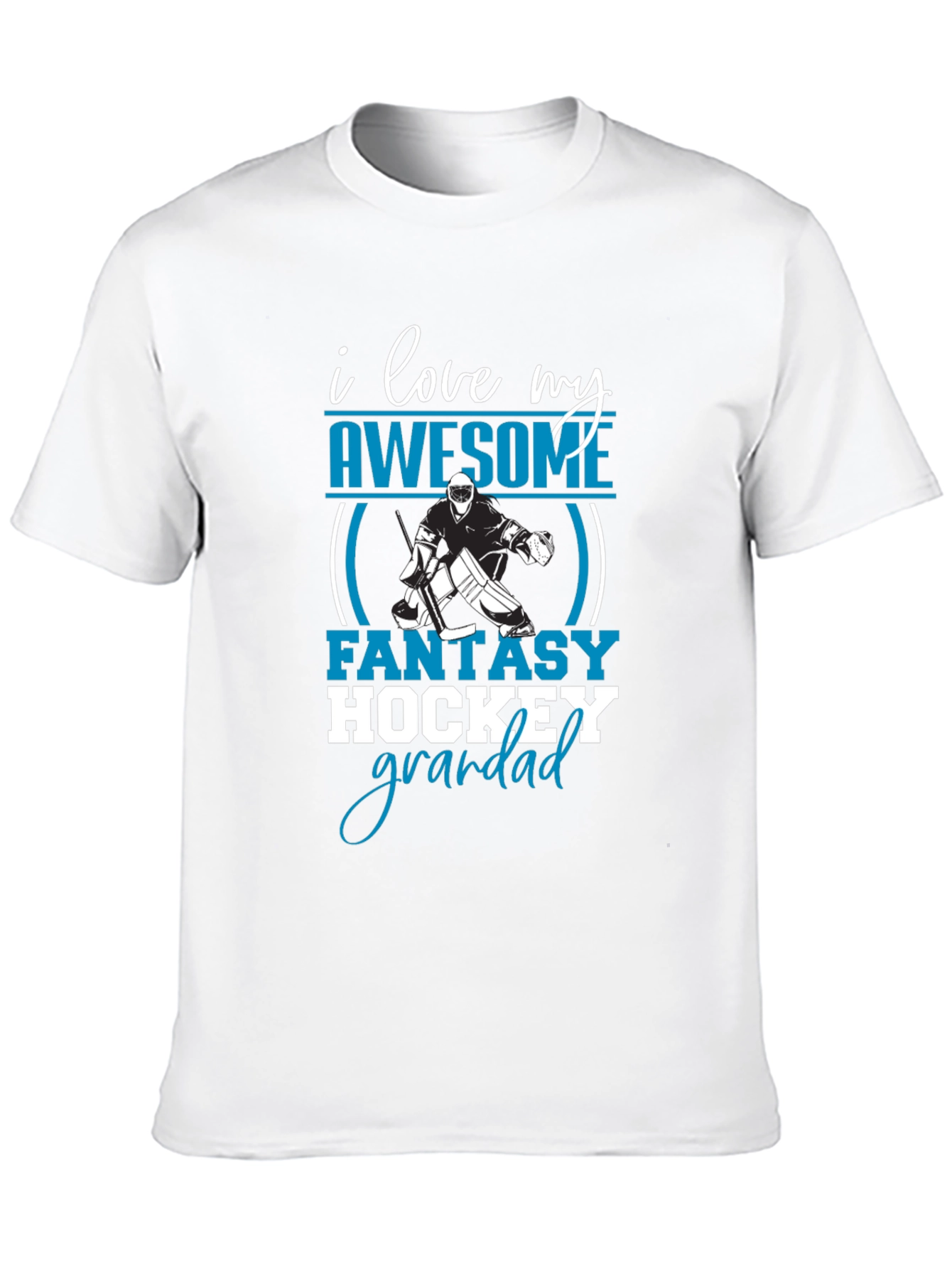 I Love My Awesome Fantasy Hockey Grandad T-Shirt