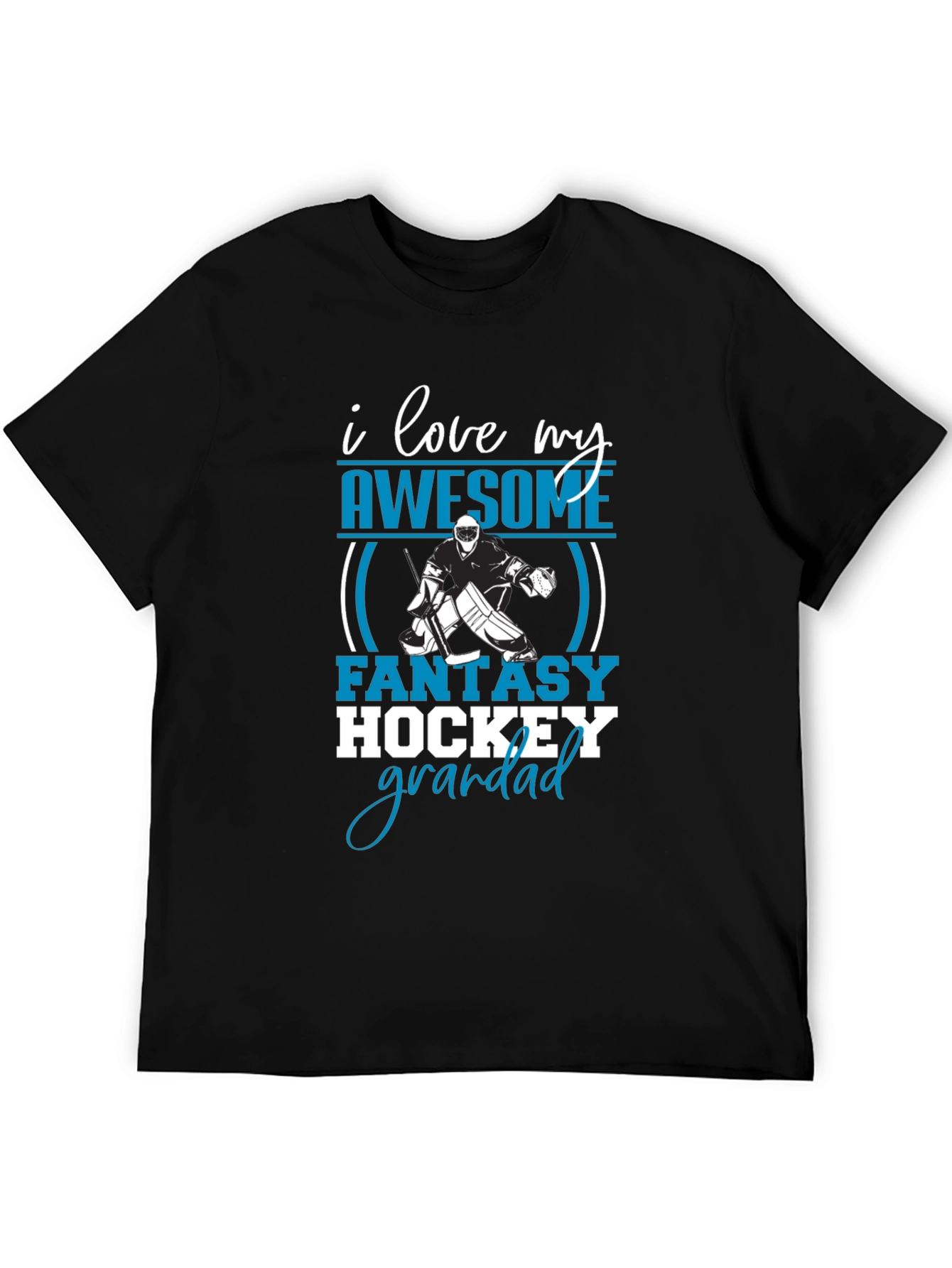 I Love My Awesome Fantasy Hockey Grandad T-Shirt