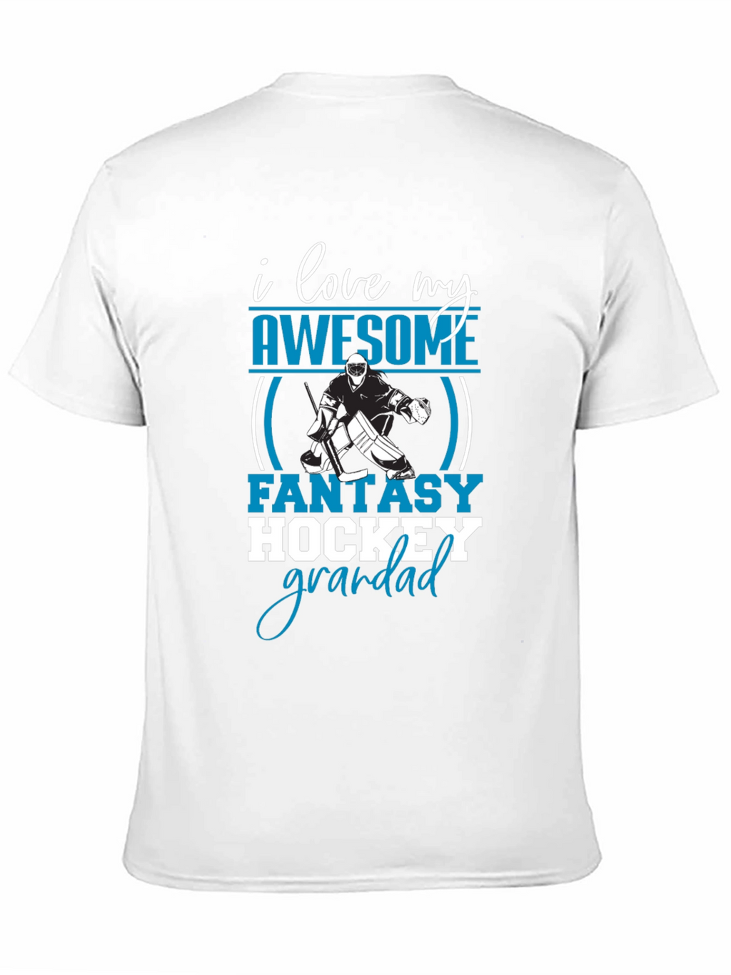 I Love My Awesome Fantasy Hockey Grandad T-Shirt