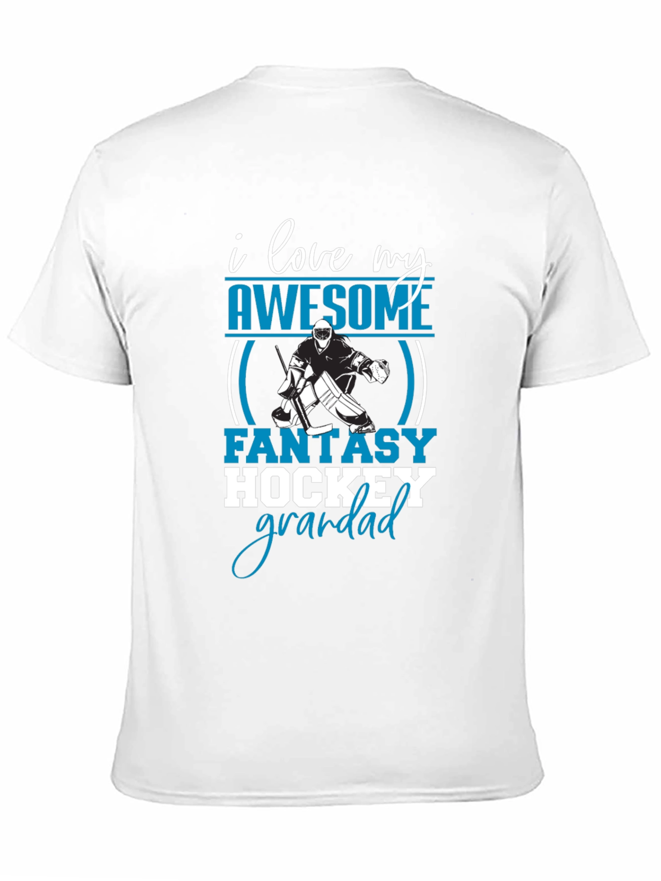 I Love My Awesome Fantasy Hockey Grandad T-Shirt