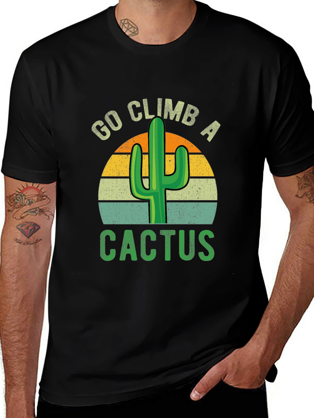 Go Climb A Cactus Graphic T-Shirt
