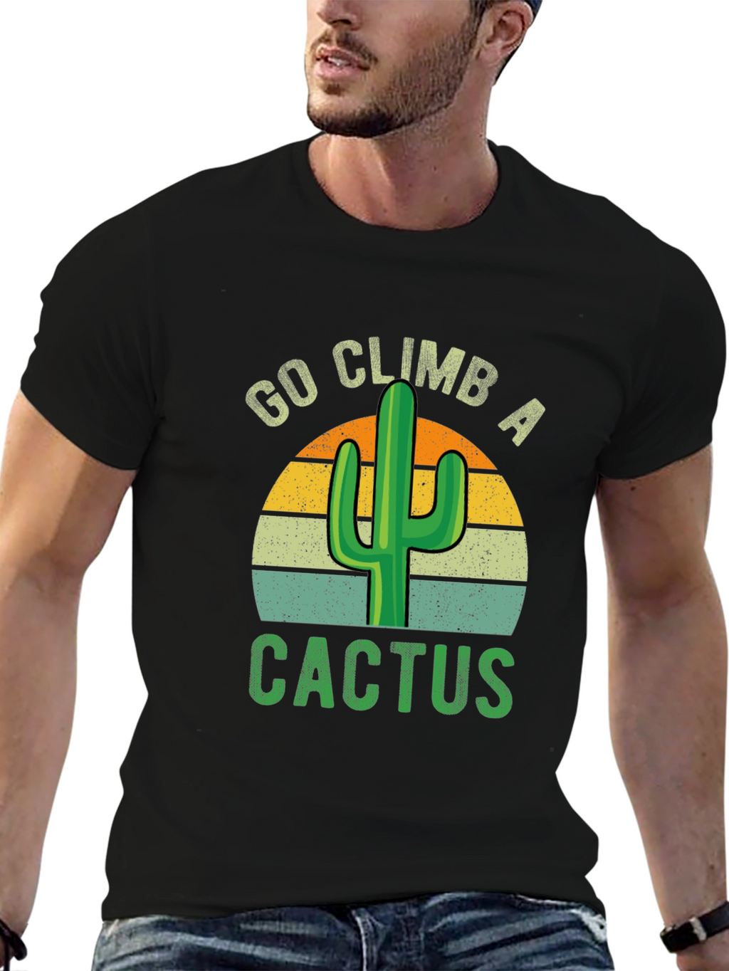 Go Climb A Cactus Graphic T-Shirt