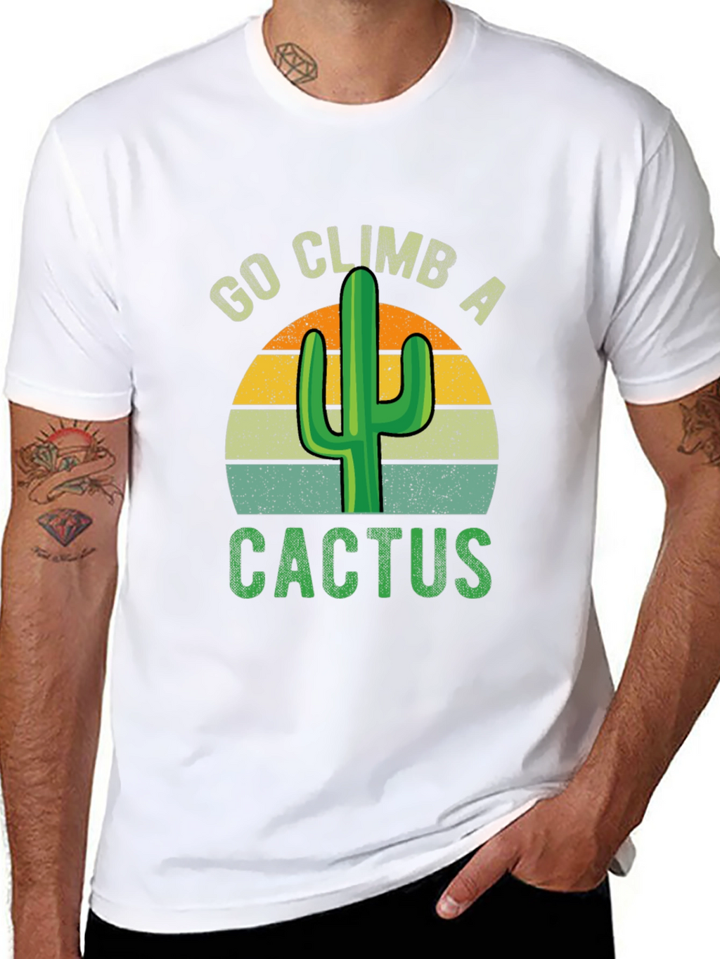 Go Climb A Cactus Graphic T-Shirt