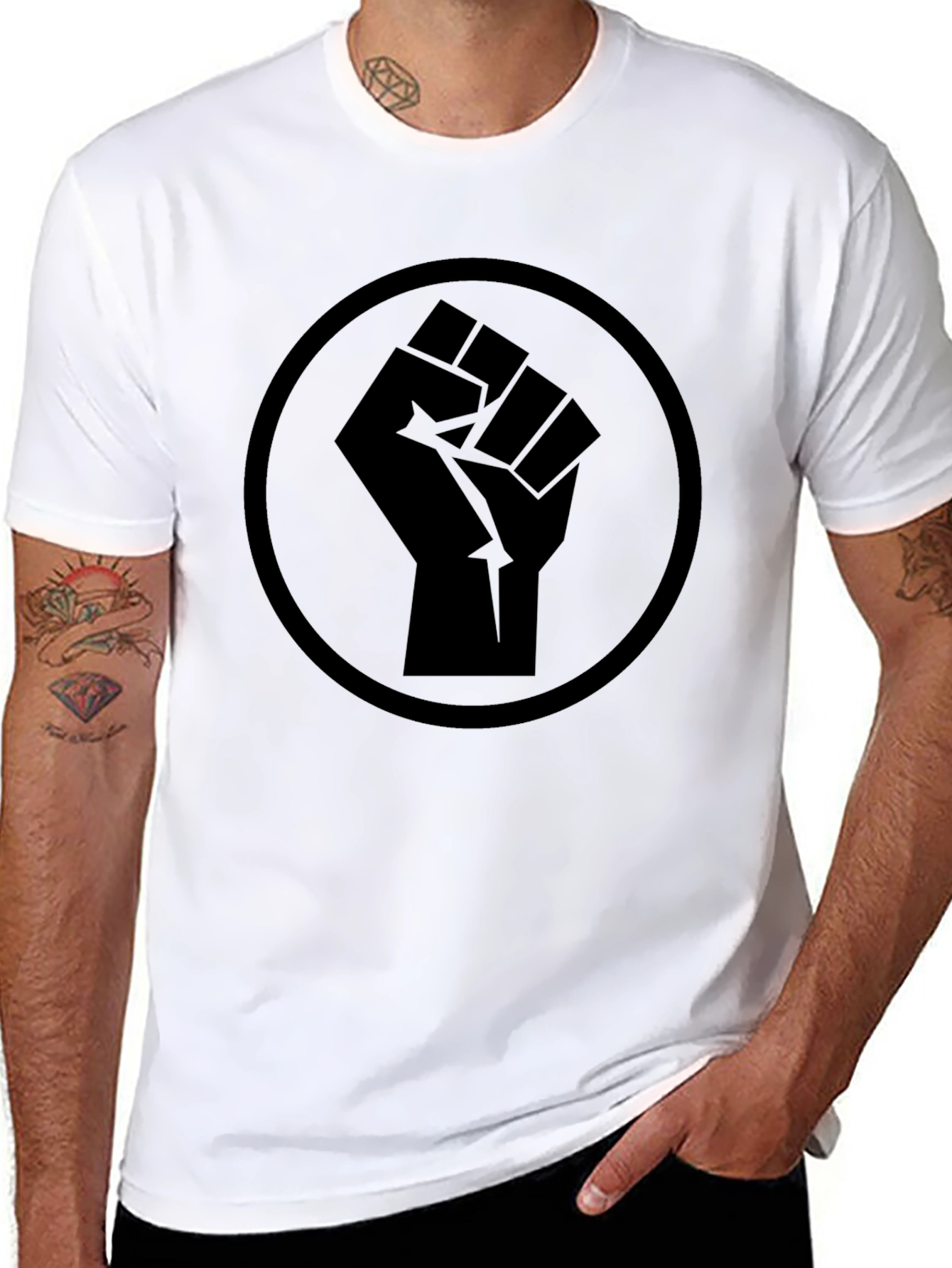 Black Power Fist Graphic Tee - Unisex Activism T-Shirt