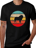 Lion Silhouette Retro Style T-Shirt