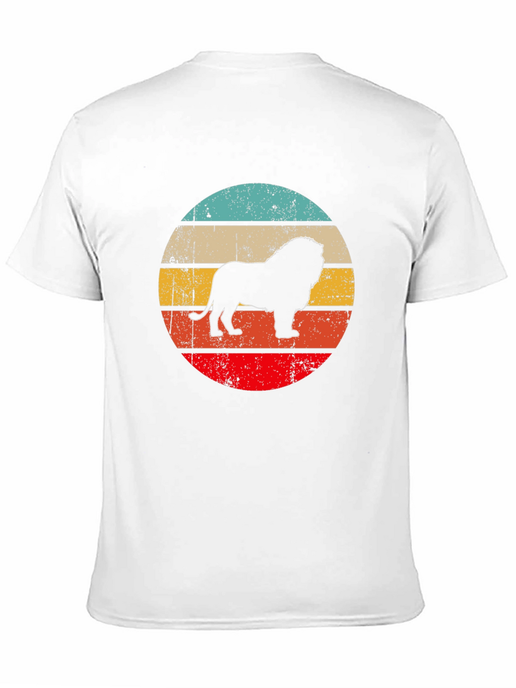 Lion Silhouette Retro Style T-Shirt