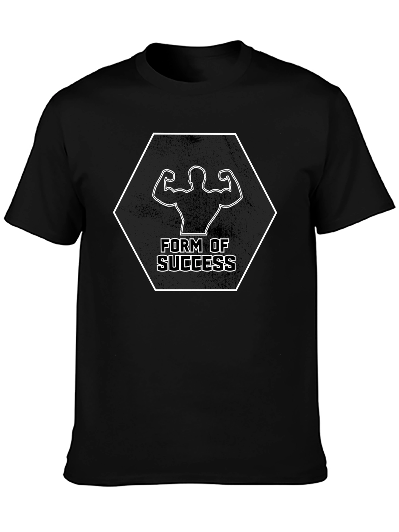 Form of Success Graphic Tee - Black Fitness Shirt