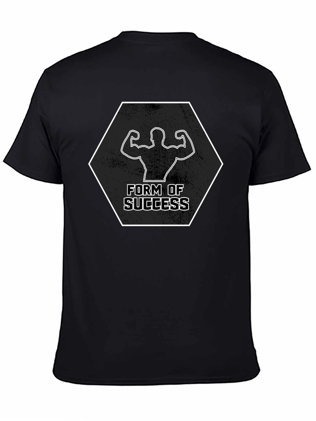 Form of Success Graphic Tee - Black Fitness Shirt