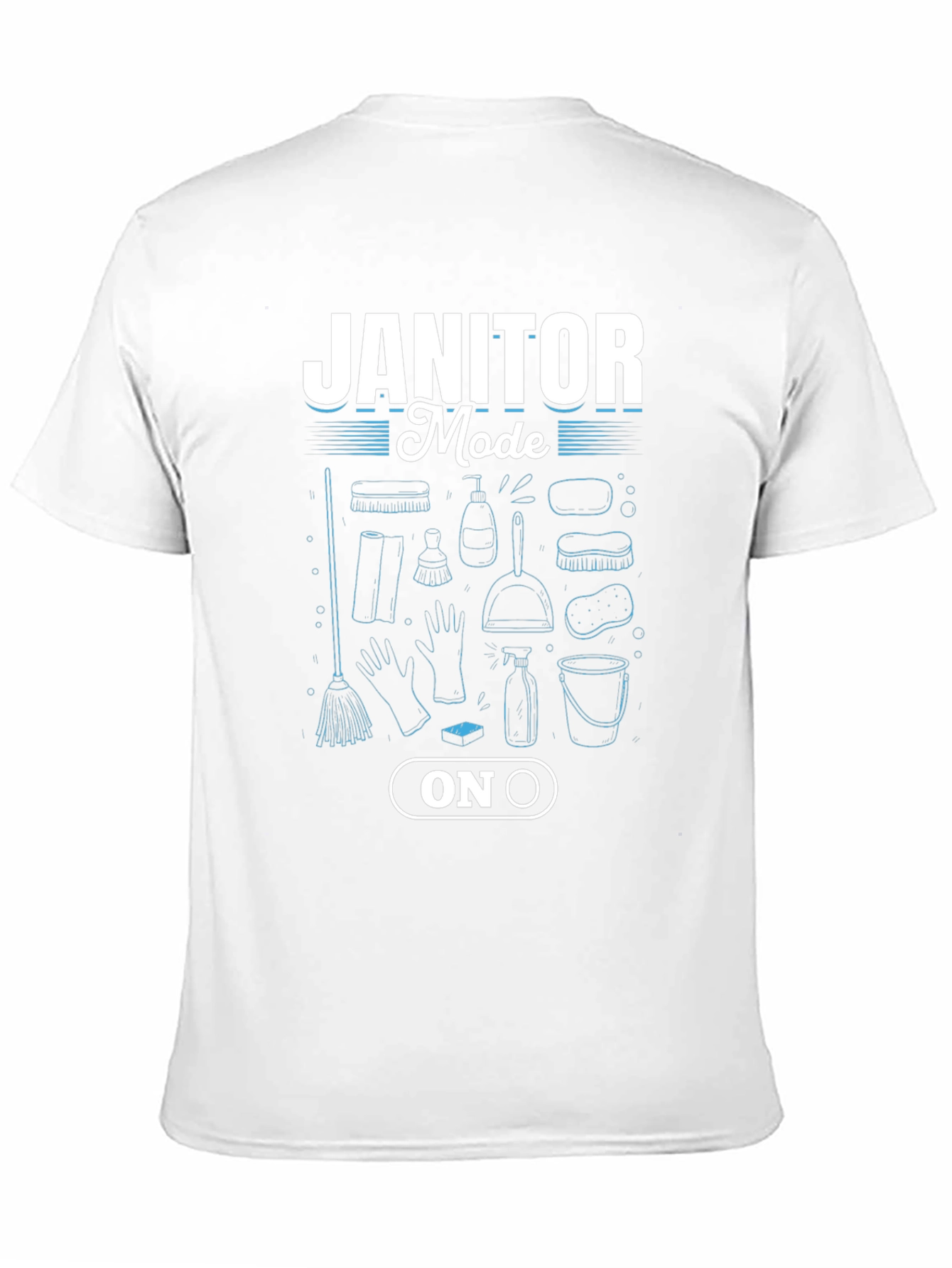 Janitor Mode On Black T-Shirt