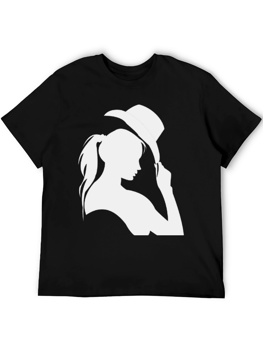 Cowgirl Graphic Tee - Trendy Black T-Shirt