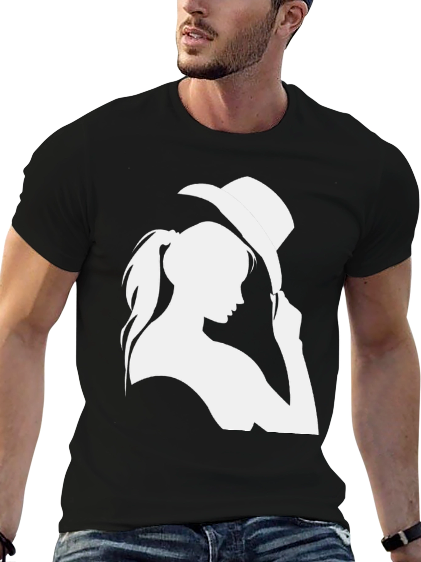 Cowgirl Graphic Tee - Trendy Black T-Shirt