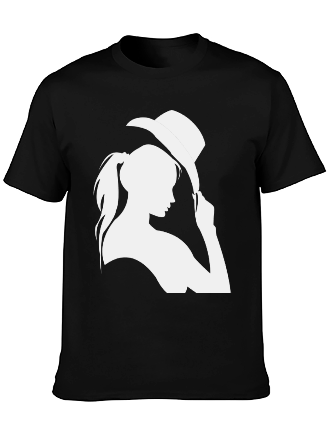 Cowgirl Graphic Tee - Trendy Black T-Shirt