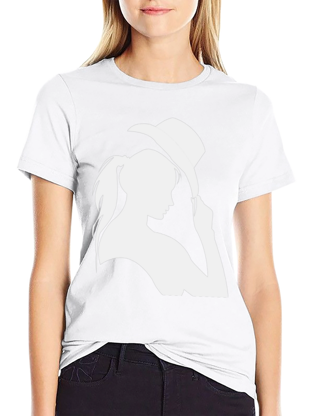 Cowgirl Graphic Tee - Trendy Black T-Shirt