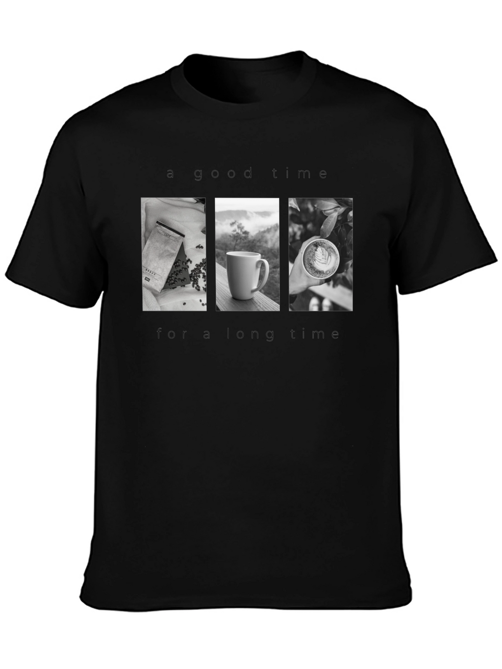 Coffee Time Black T-Shirt