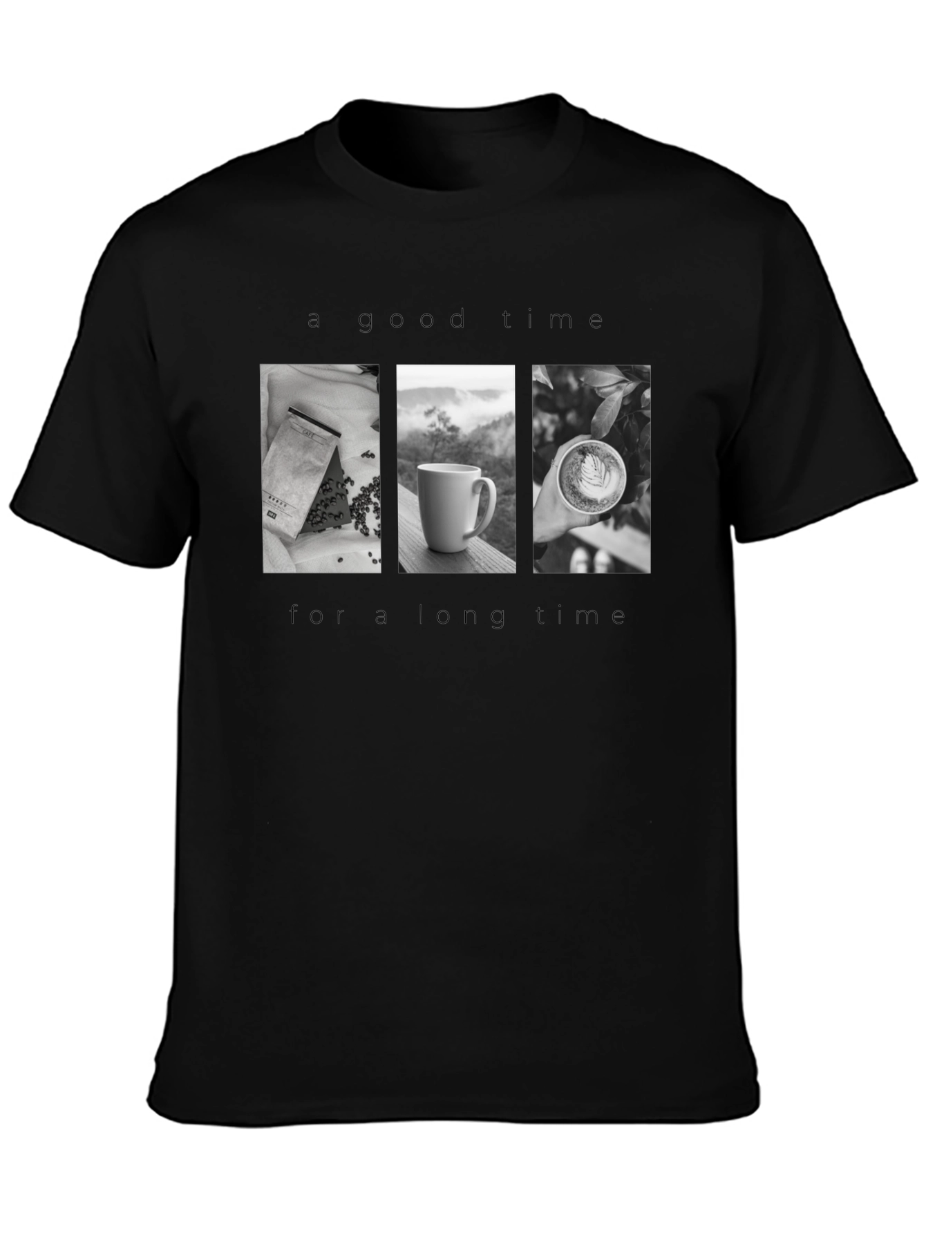 Coffee Time Black T-Shirt