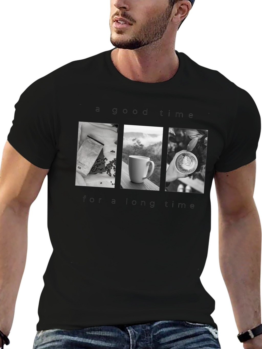 Coffee Time Black T-Shirt