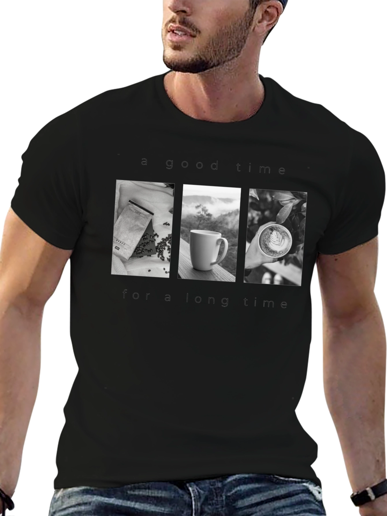 Coffee Time Black T-Shirt
