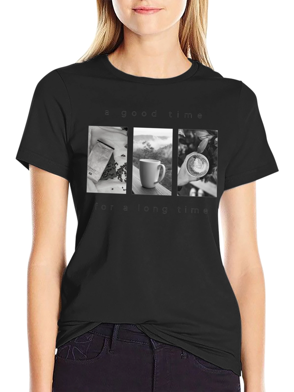 Coffee Time Black T-Shirt