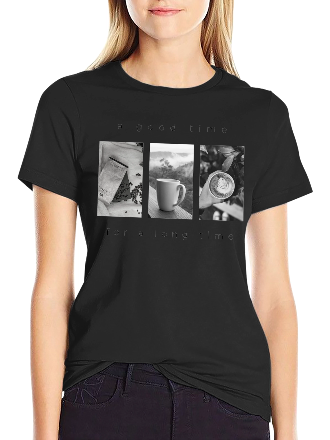 Coffee Time Black T-Shirt