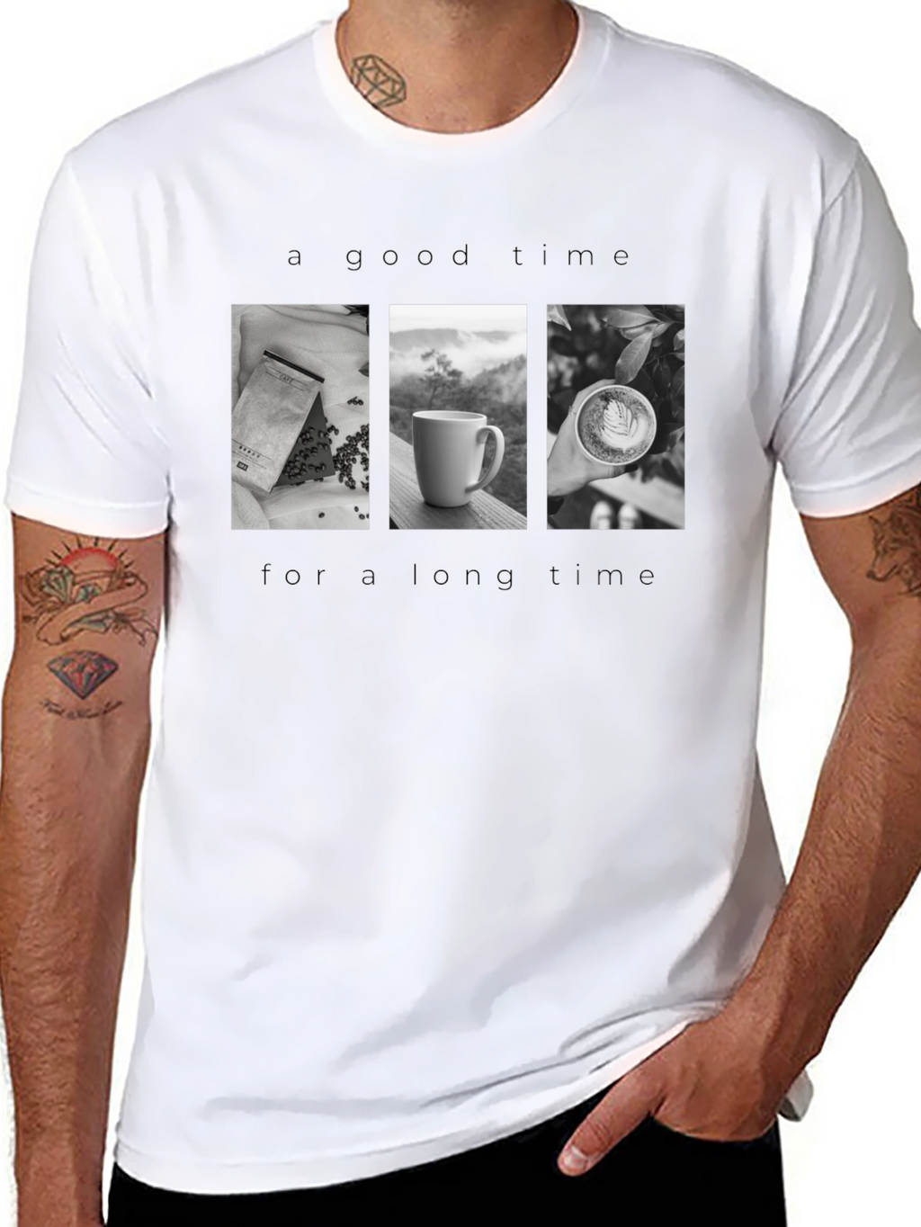 Coffee Time Black T-Shirt