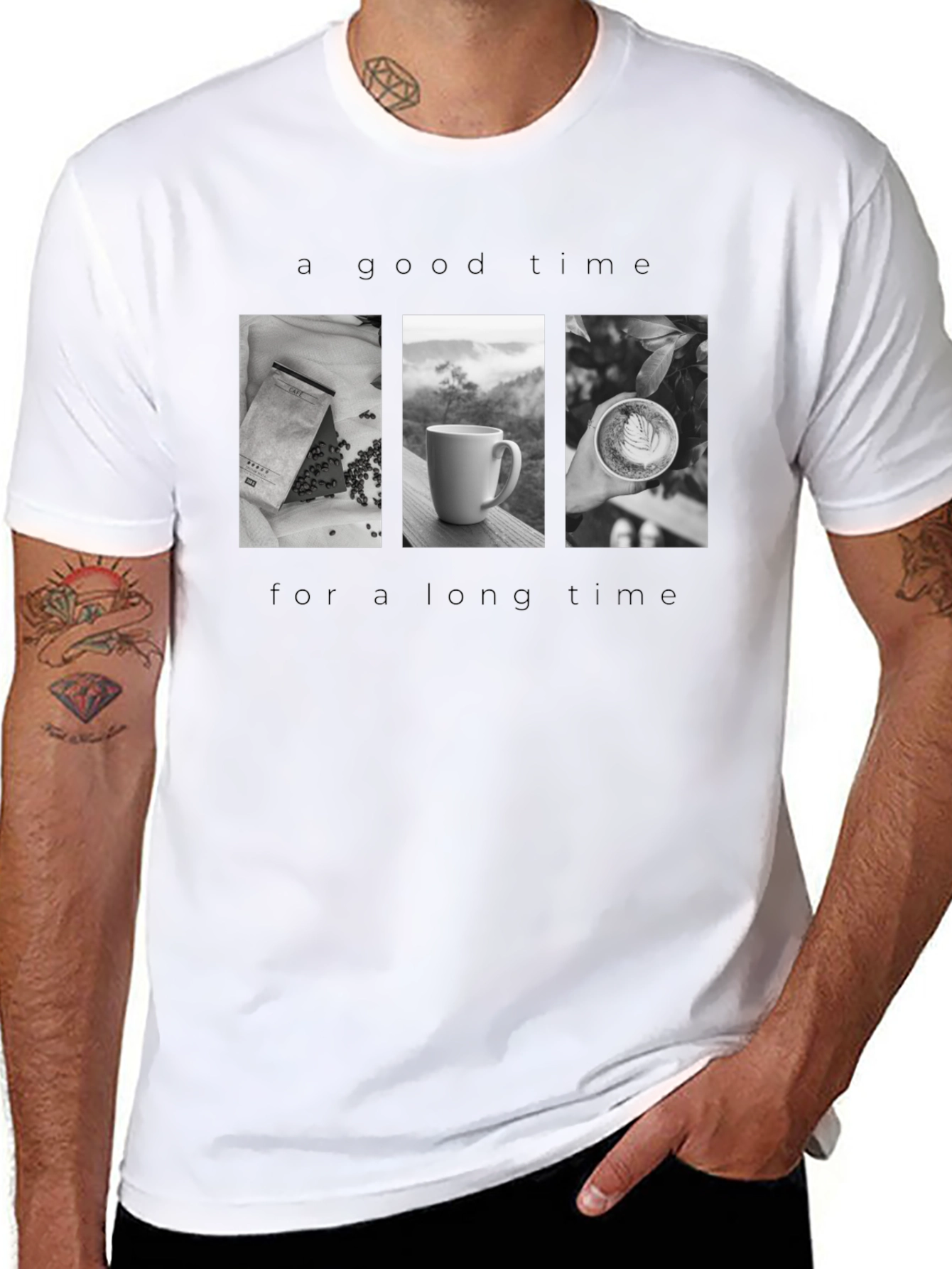 Coffee Time Black T-Shirt