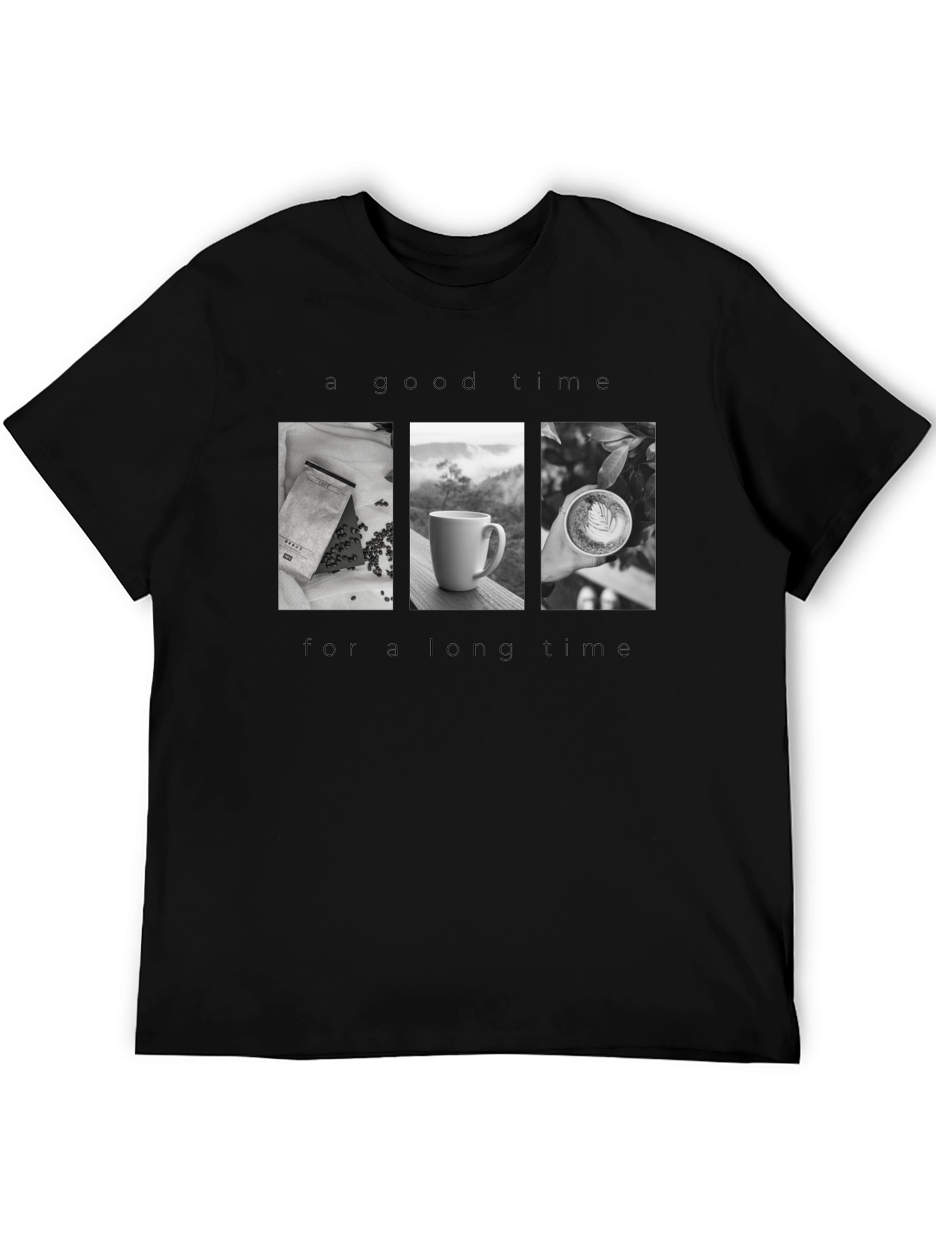 Coffee Time Black T-Shirt