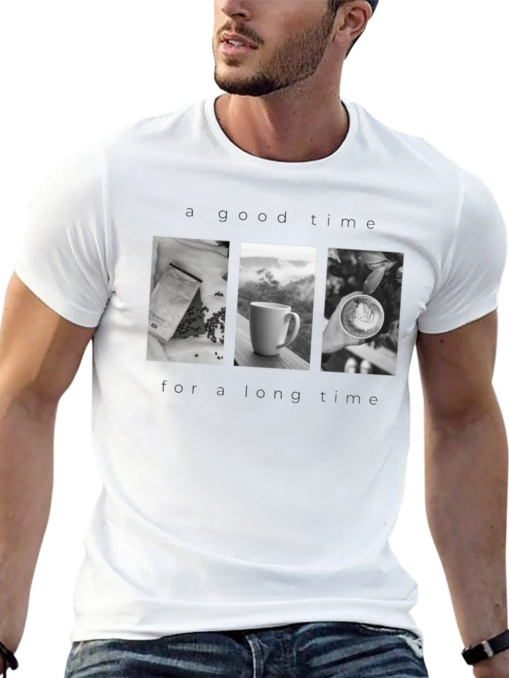 Coffee Time Black T-Shirt